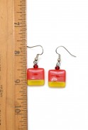 Color Blocked Square Earrings